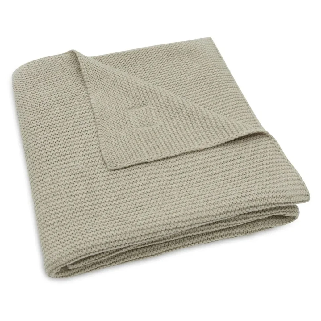 Paturica Jollein Basic Knit Olive Green, 75x100 cm