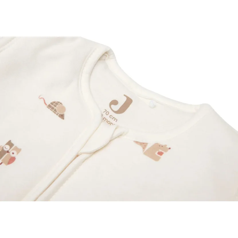 Sac de dormit cu maneci detasabile Jollein Animal Friends, 70 cm