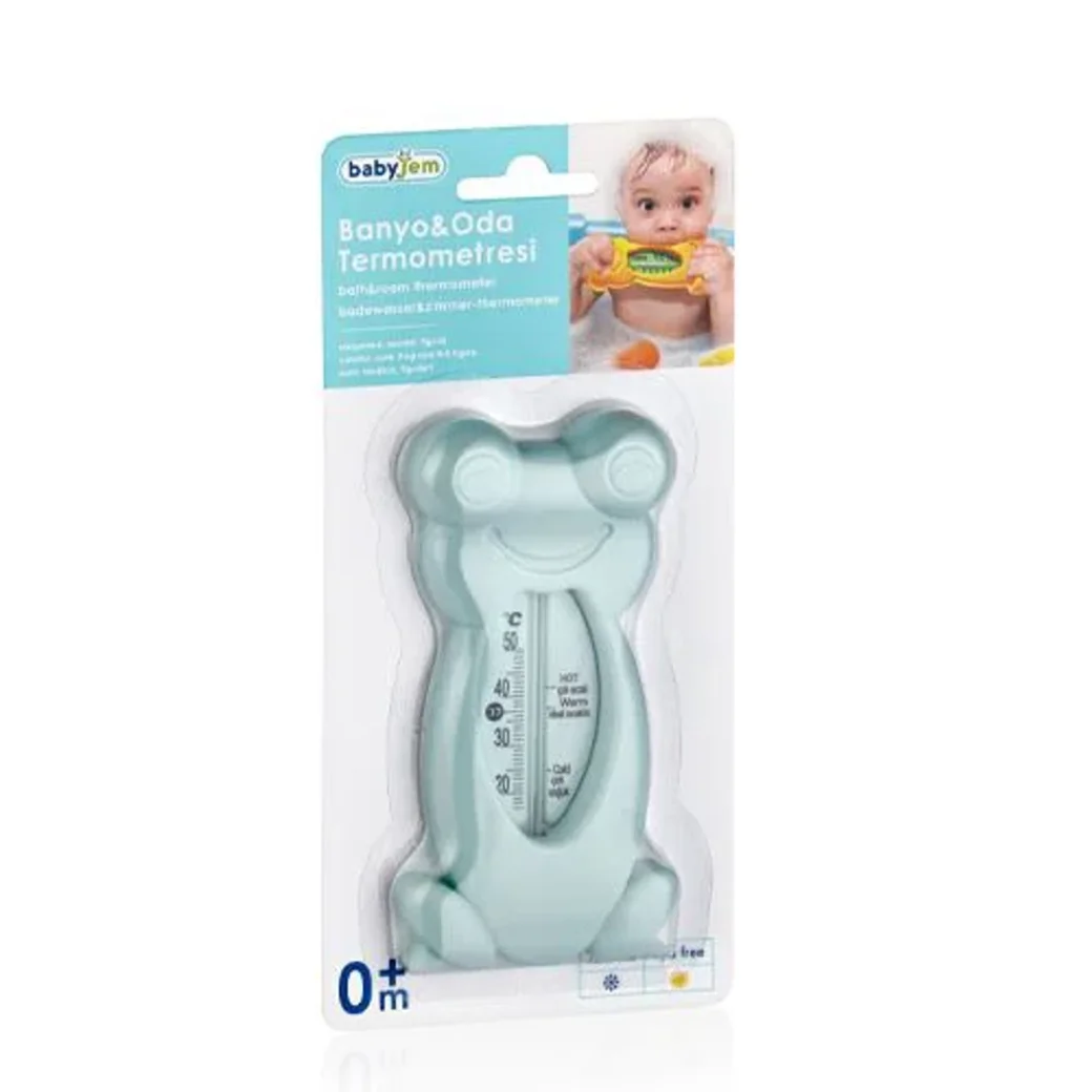 Termometru de baie si camera BabyJem Broscuta Menta