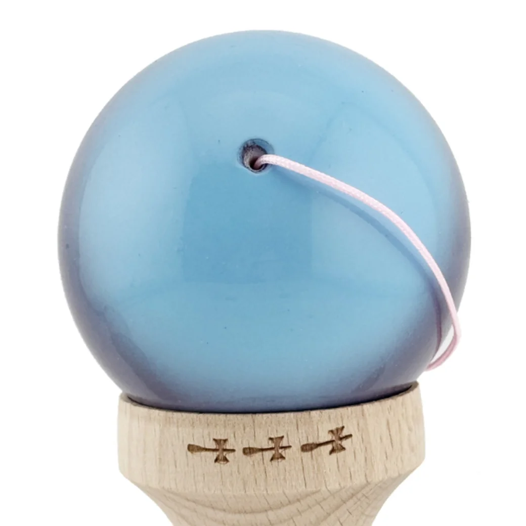 "Kendama Flippy X Original", profesională, 7 х 6 х 18 cm, ața 55 cm,cupe mari, gradient roz-mov