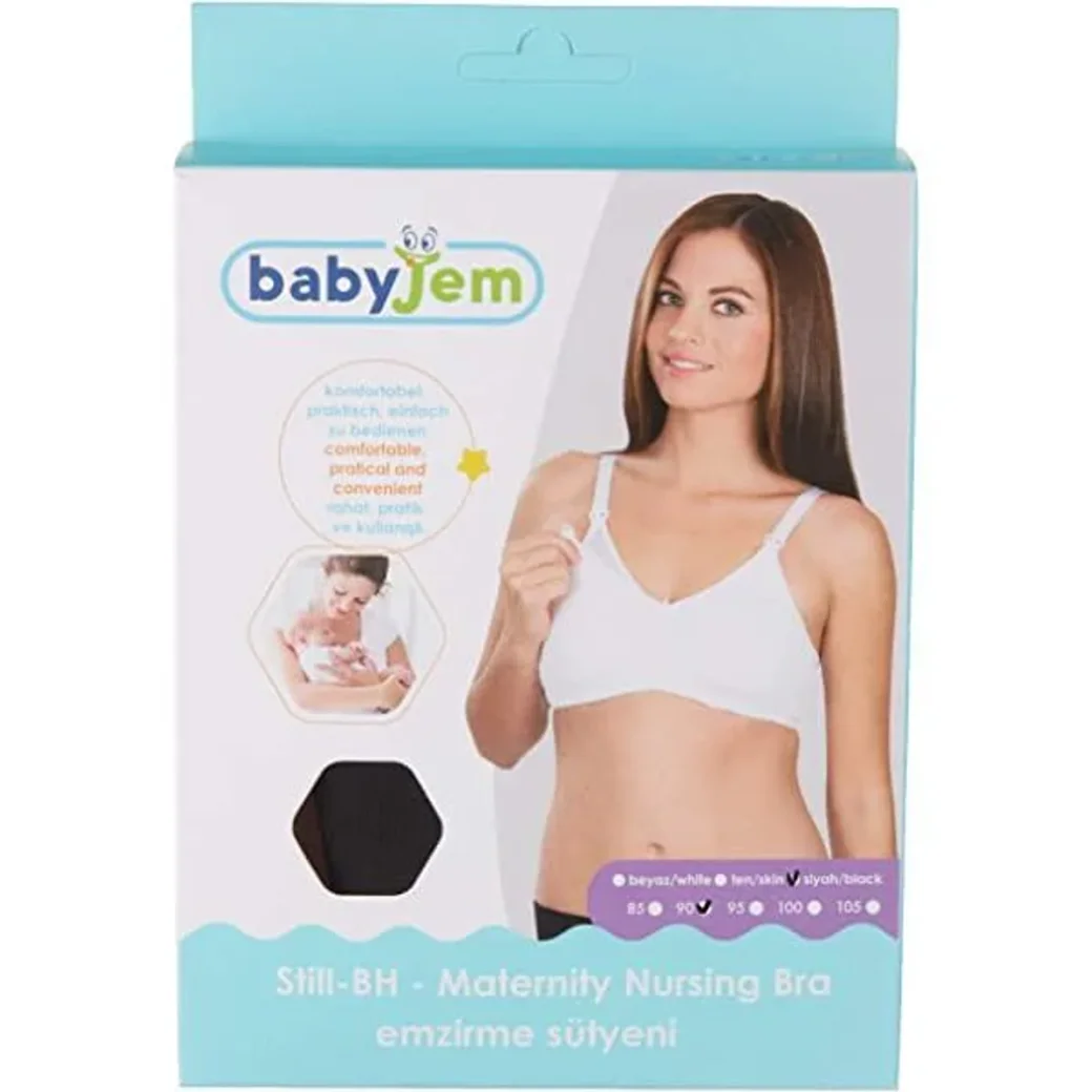 Бюстгальтер для кормления BabyJem Черный, размер 90