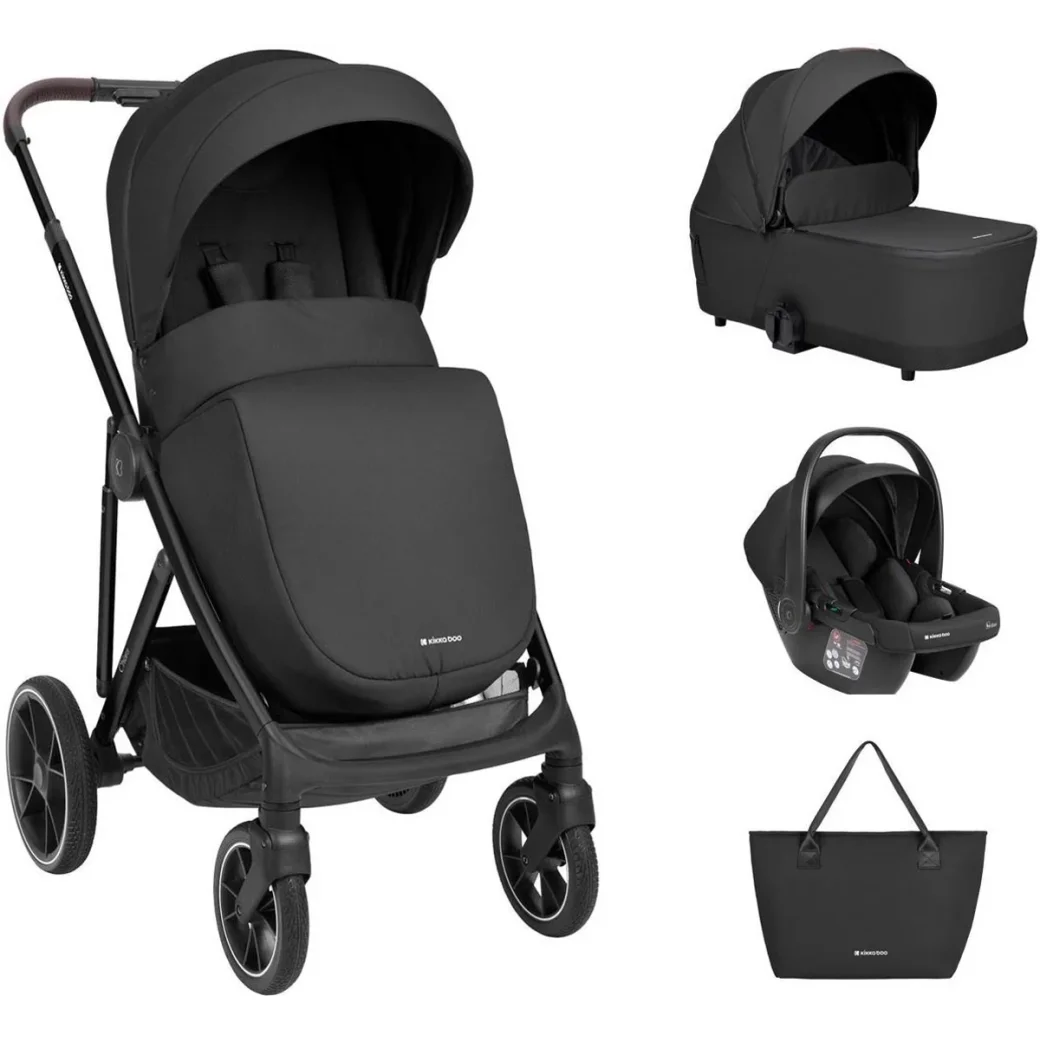 Carucior 3 in 1 KikkaBoo Chiara Black
