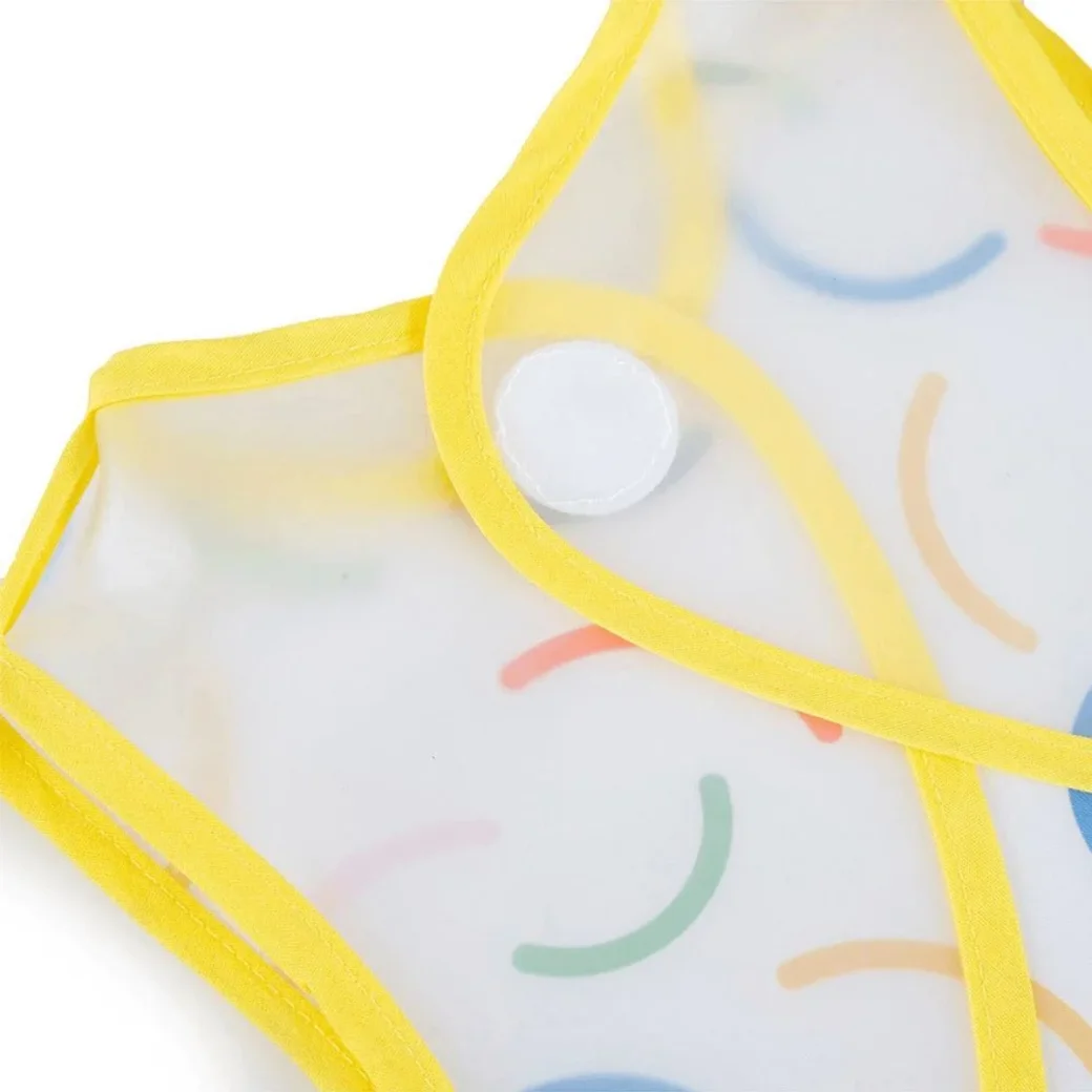 Нагрудник детский без рукавов BabyJem Yellow Smiley Face, 32x37 см