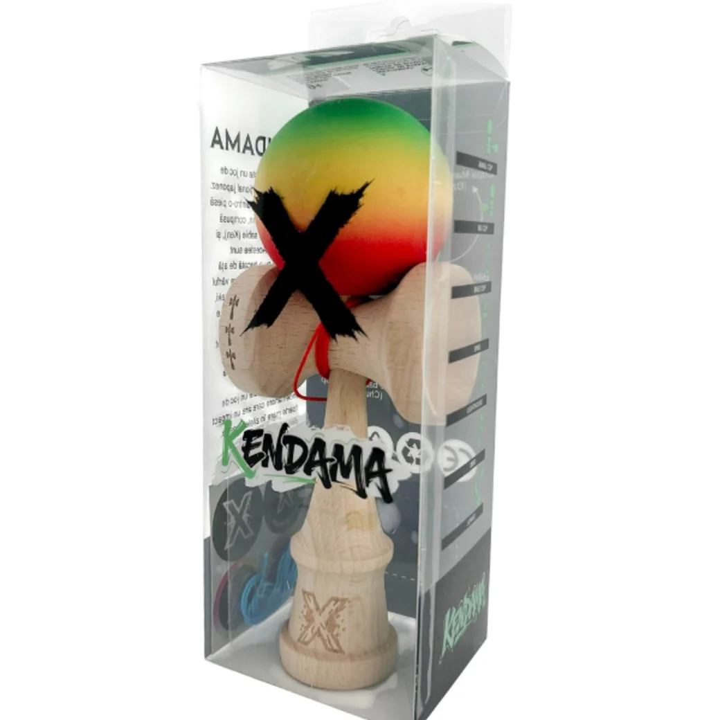 "Kendama Flippy X Original: Светофор", профессиональная, 7 х 6 х 18 см, веревка 55 см, большие чаши