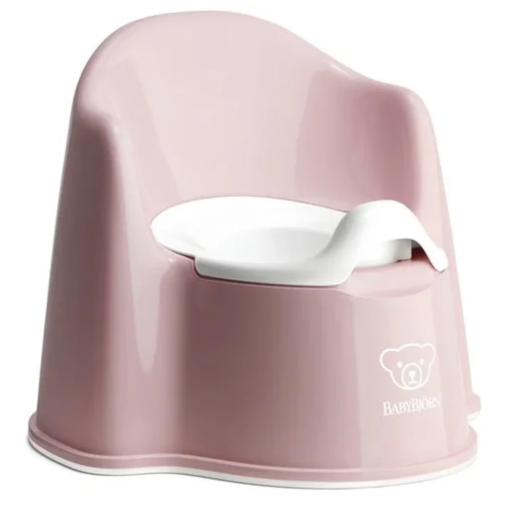 Olita cu protectie spate BabyBjorn Potty Chair Powder Pink