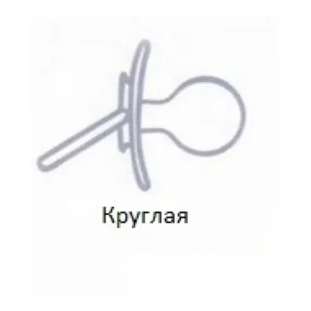 canpol 22/563 Пустышка круглая силиконовая "newborn" (6-18m) 1 шт.