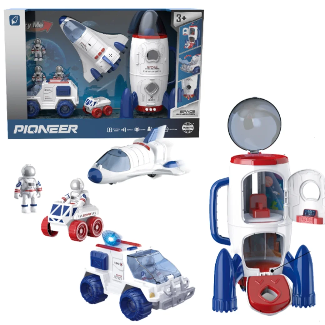 Set de joc „Explorarea spațiului” 3 în 1 (lumină/sunet)