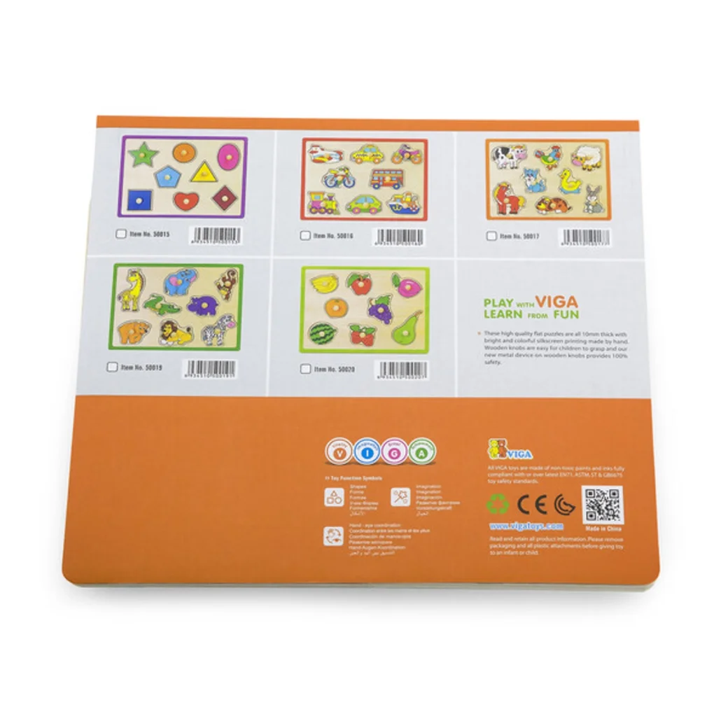 Puzzle din lemn cu buton „Mijloace de transport"