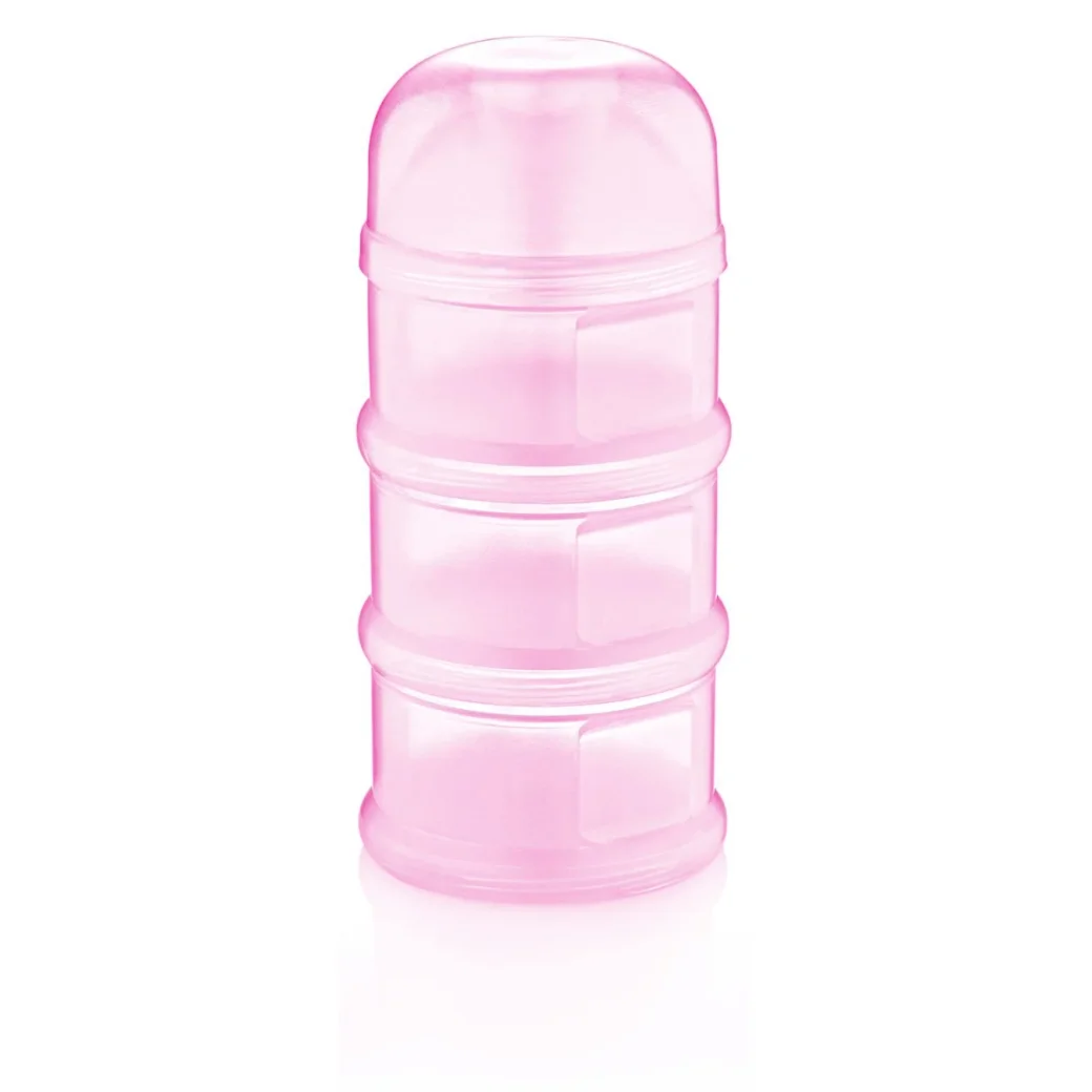 Контейнер для сухого молока с 3 отделениями BabyJem Pink