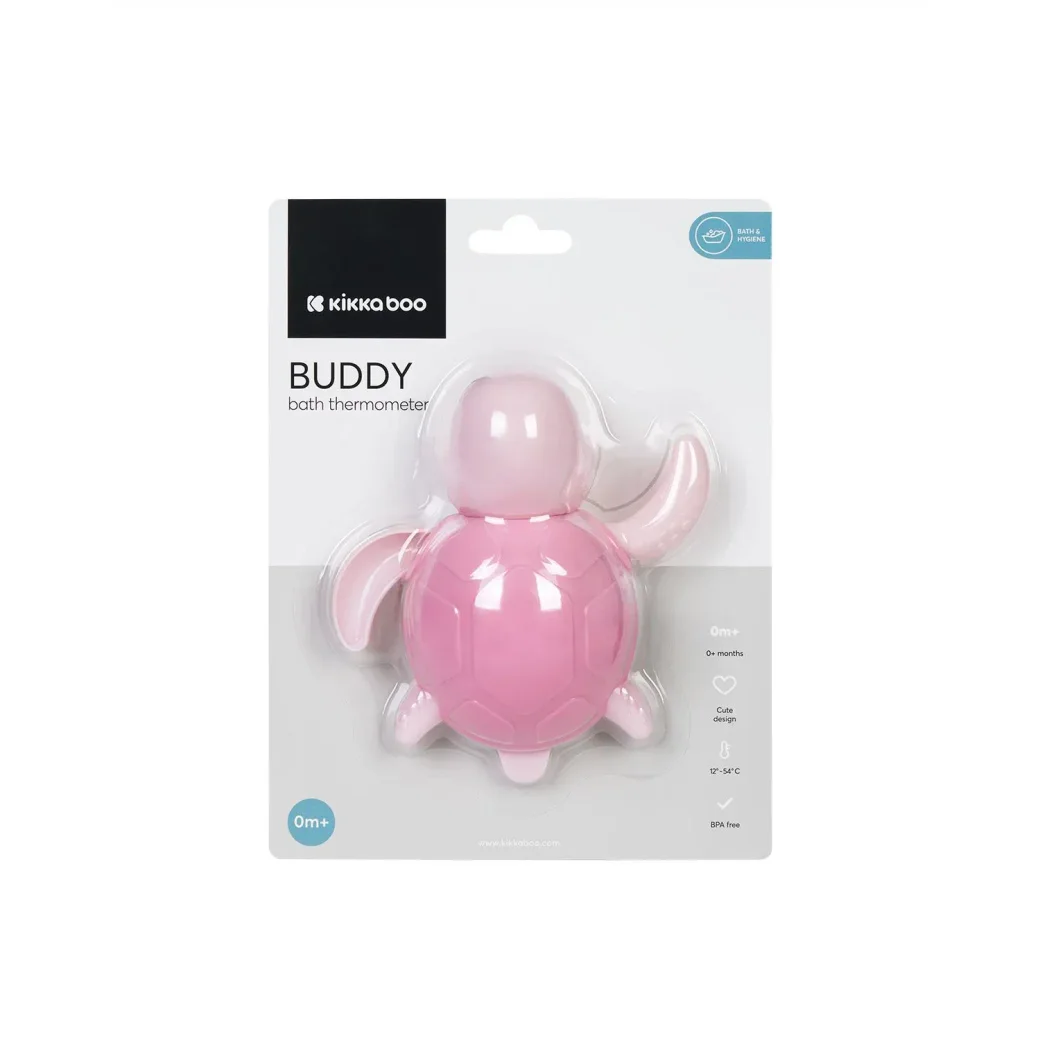Termometru pentru baie KikkaBoo Buddy Pink foto