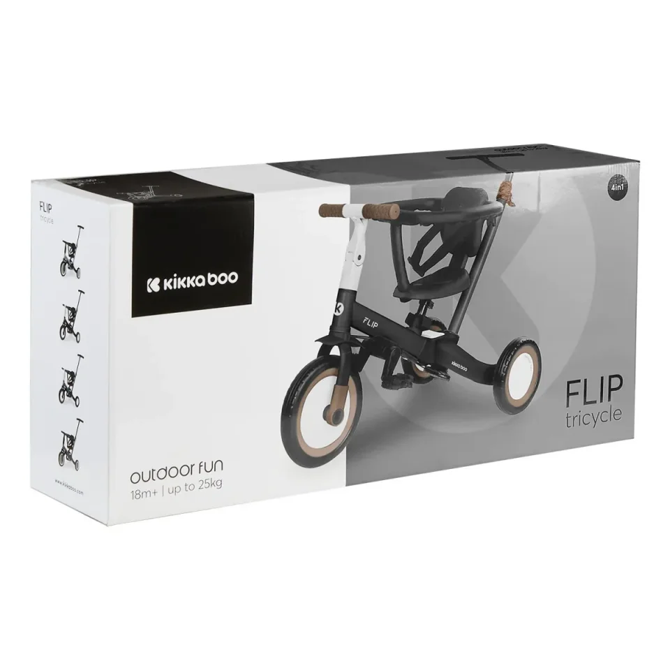 Трехколесный велосипед 5 в 1 KikkaBoo Flip Black foto