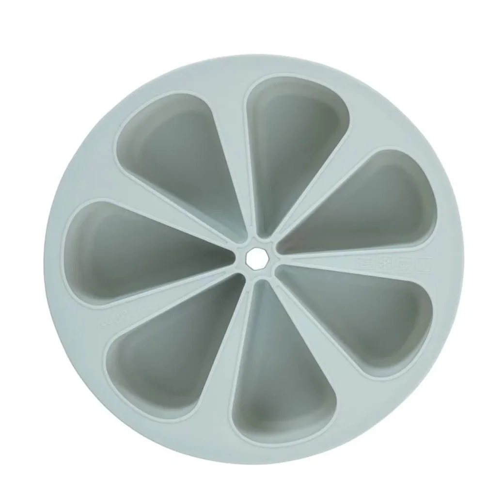 Recipient din silicon cu capac Premaman Green, 7x100 ml