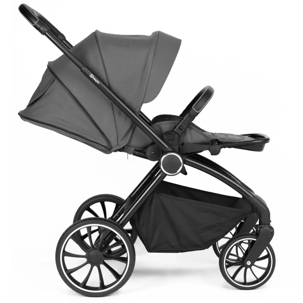 Коляска 3 в 1 BabyGo Harmony Gray, рама Black foto