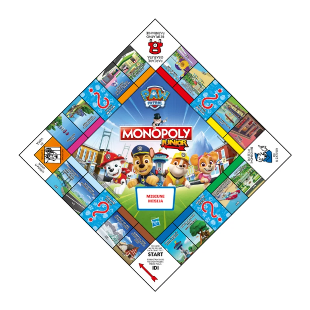 Joc de masă Monopoly Junior "Patrula Cățelușilor" (ro)