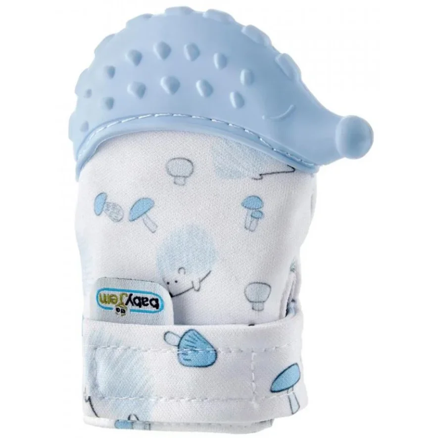 Детские перчатки для прорезывания зубов BabyJem Scratch Gloves Blue