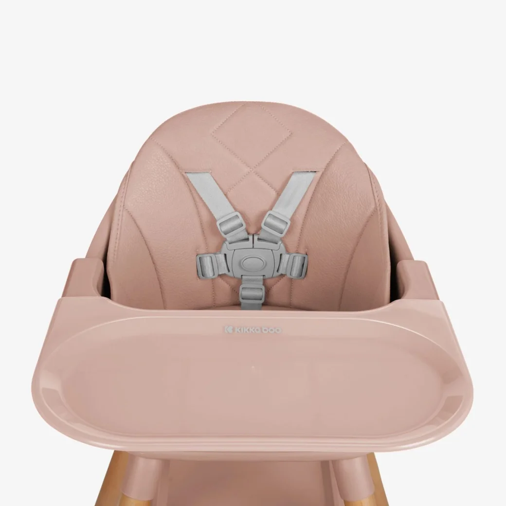 Стульчик для кормления 6 в 1 KikkaBoo Woody Pink