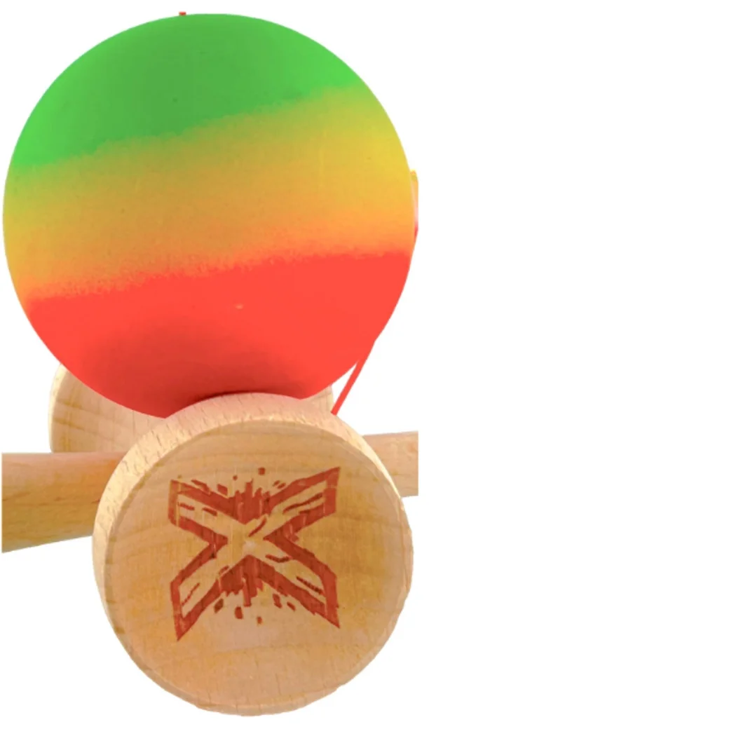 "Kendama Flippy X Original: Светофор", профессиональная, 7 х 6 х 18 см, веревка 55 см, большие чаши