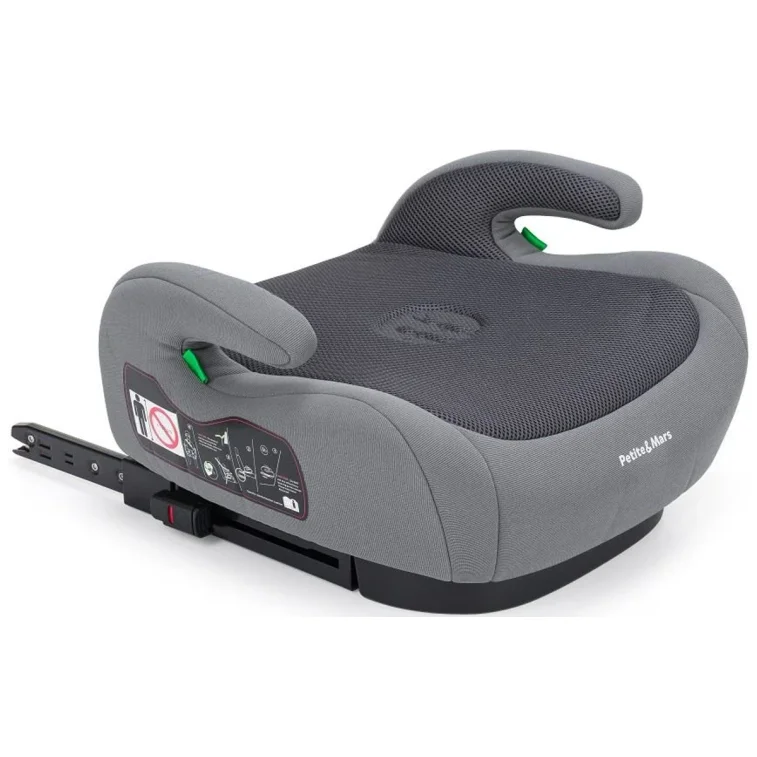 Scaun auto booster Petite&Mars Optimus Pro i-Size Grey Air, 125-150 cm