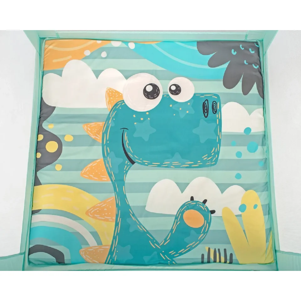 Манеж для детей KikkaBoo Enjoy Mint Dino
