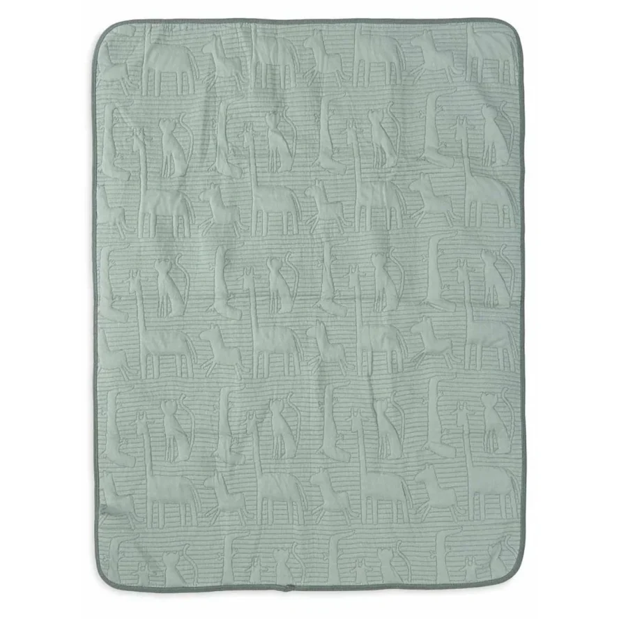Paturica Jollein Jungle Jambo Ash Green/Laurel, 100x150 cm