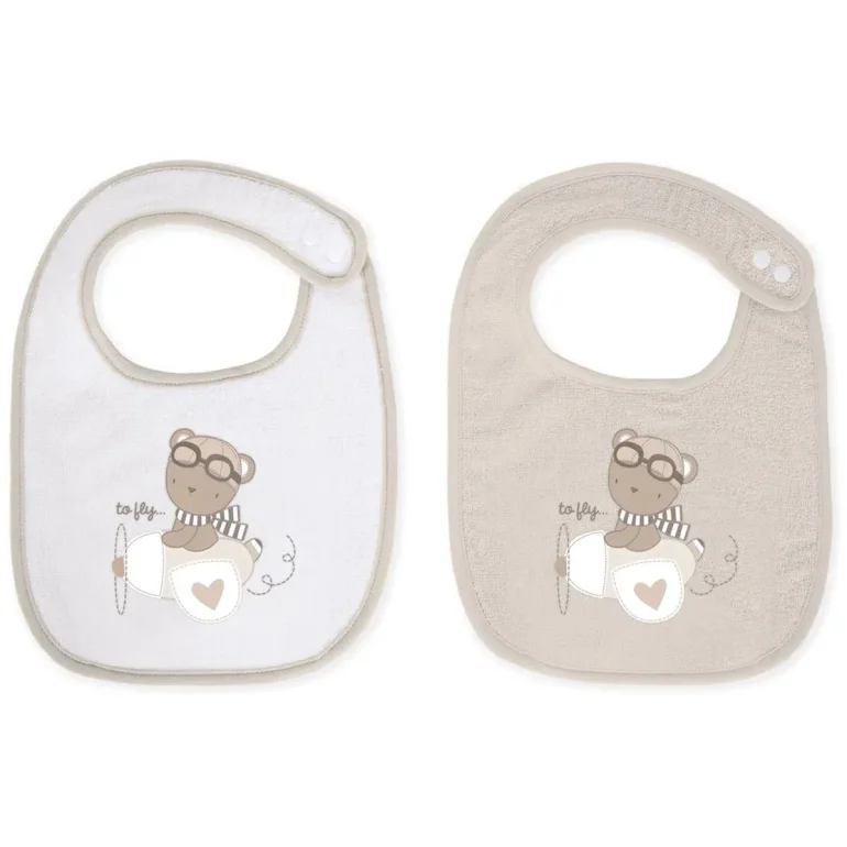 Set 2 bavete KikkaBoo Dreamy Flight Beige foto