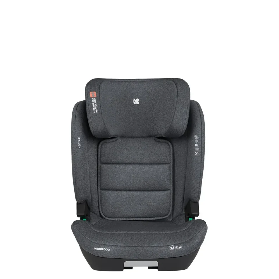 Автокресло с изофиксом i-Size KikkaBoo i-Scout Dark Grey, 100-150 см foto