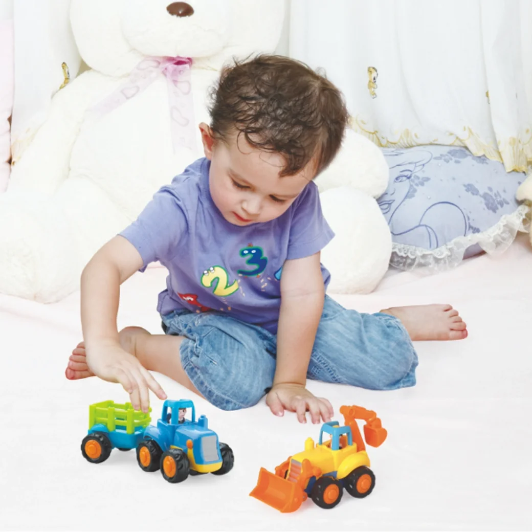 Masinute in asortiment "Buldozer si Tractor", 2 modele