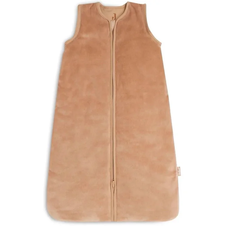 Sac de dormit cu maneci detasabile Jollein Velvet Biscuit, 70 cm