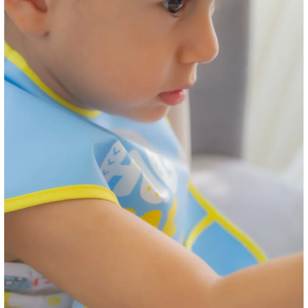 Нагрудник с карманом BabyJem Poly Large Bib Blue