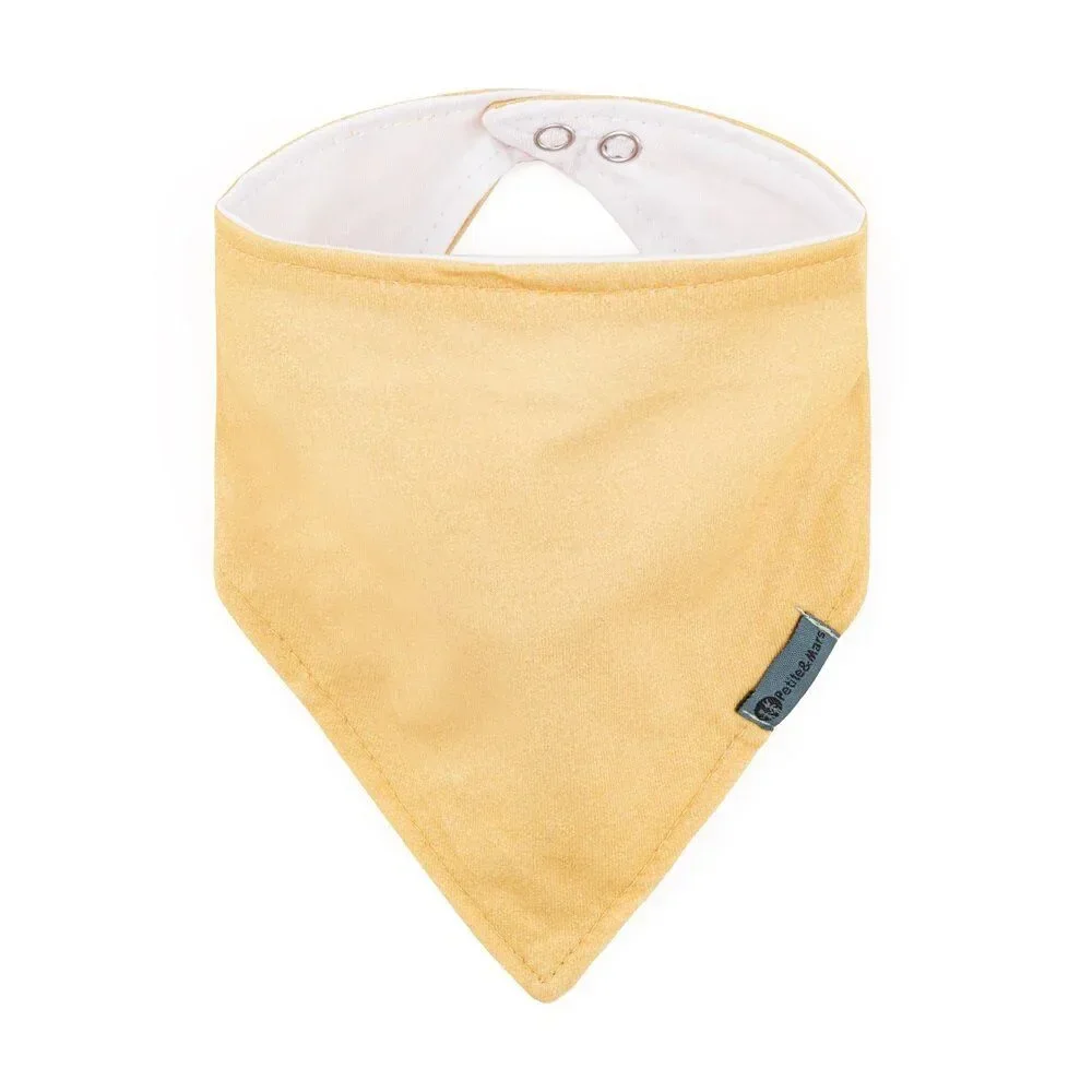 Set bandane bavetica Petite&Mars Luke Beige Pears/Intense Ochre, 2 buc. foto