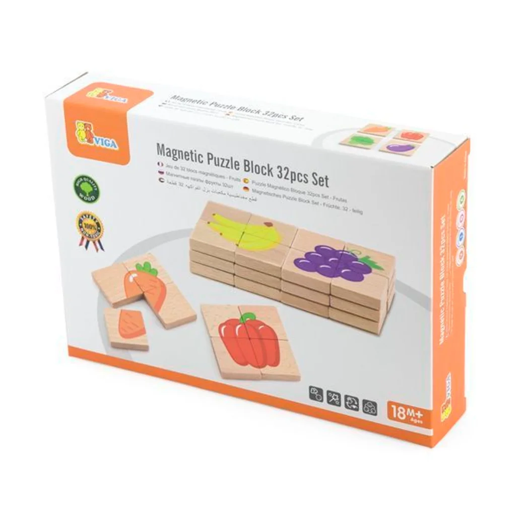 Puzzle-uri magnetice "Fructe" 32 elem.