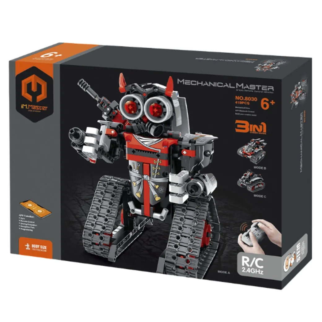 Конструктор 3 в 1 iM Master Mechanical Master "Красный робот", на пульте радиоуправления 419 элем.