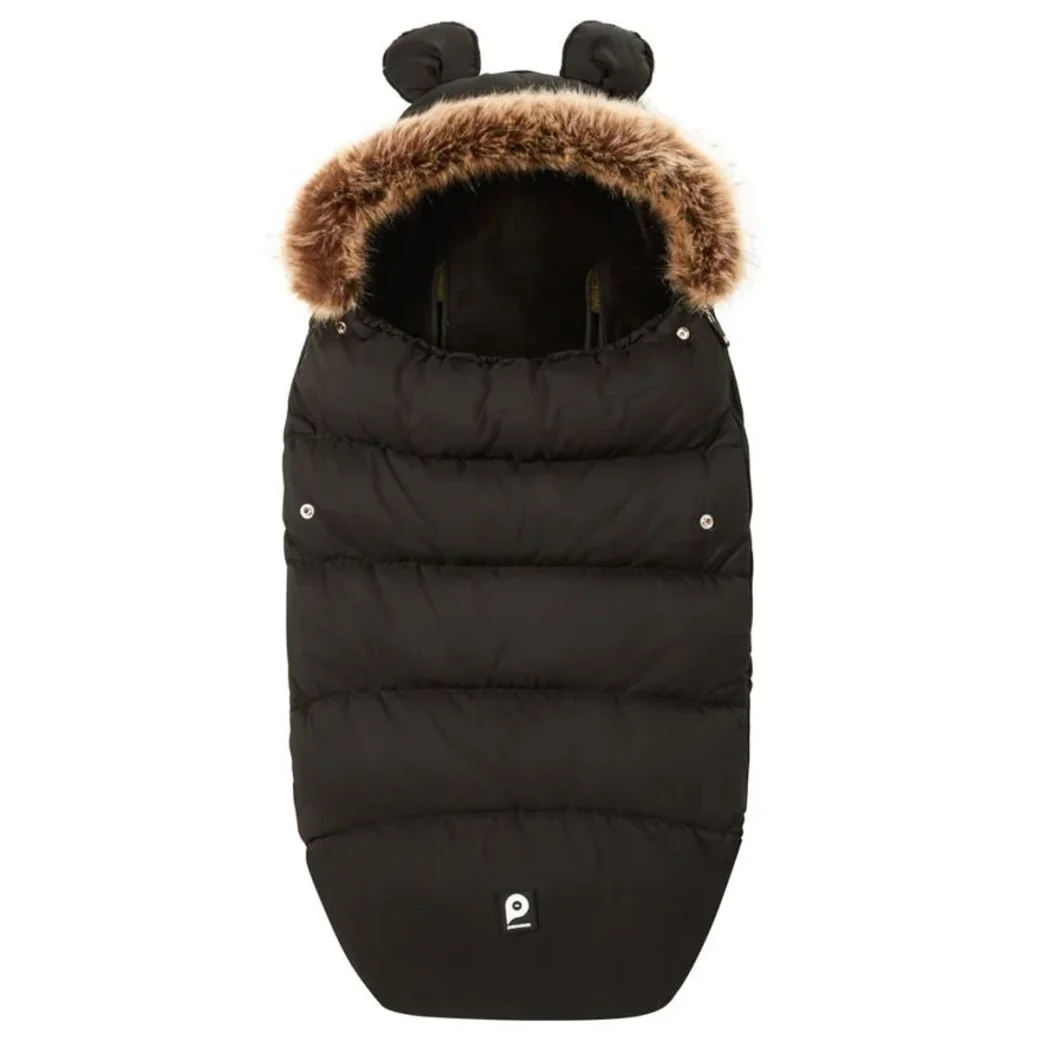 Зимний чехол для коляски Premaman Double Sherpa Black