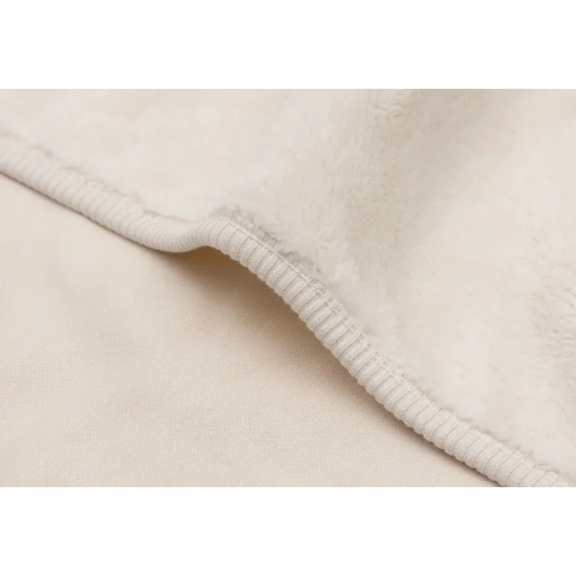 Paturica Jollein Basic Jersey/Sherpa Oatmeal, 100x150 cm