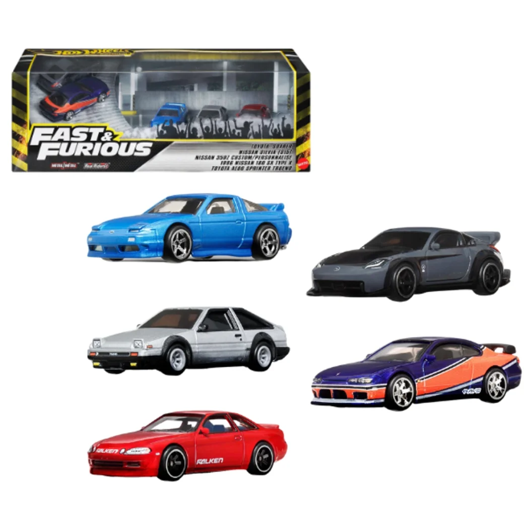 Hot Wheels Set de colecție din 5 automobile "Fast & Furious: Tokyo Drift", scara 1:64