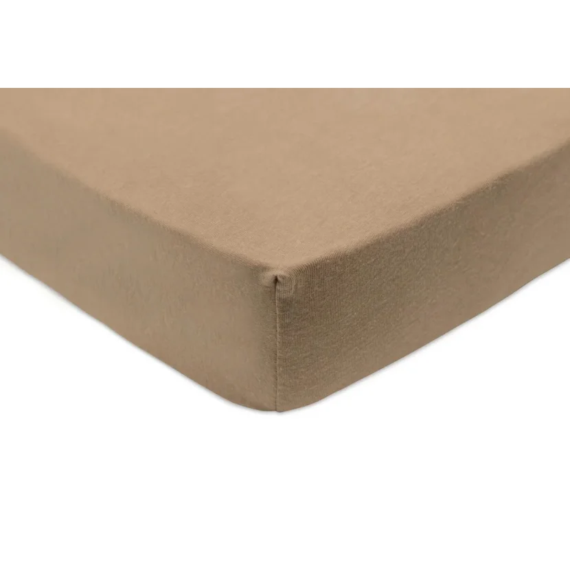 Cearsaf cu elastic Jollein Jersey Wild Rose/Biscuit, 120x60 cm, 2 buc.