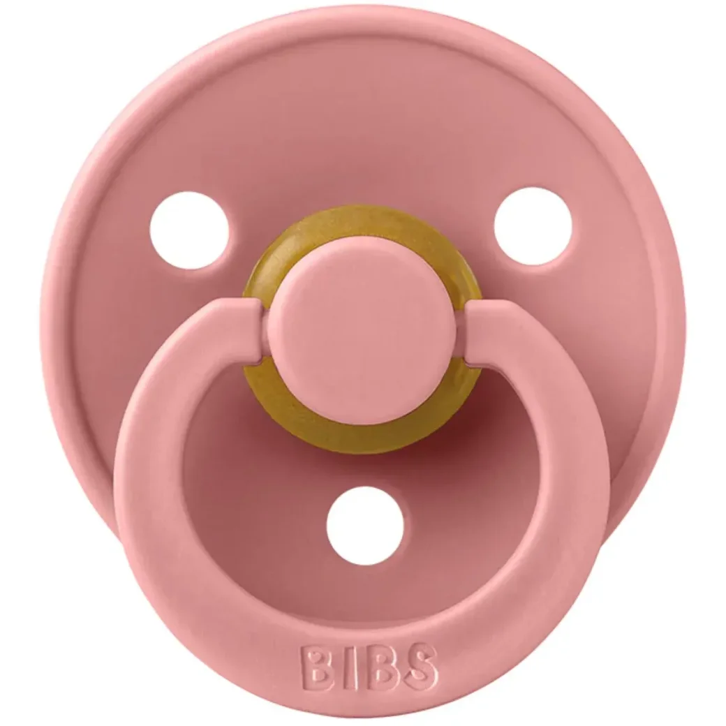 Suzeta rotunda din latex BIBS Dusty Pink (6-18 luni) foto