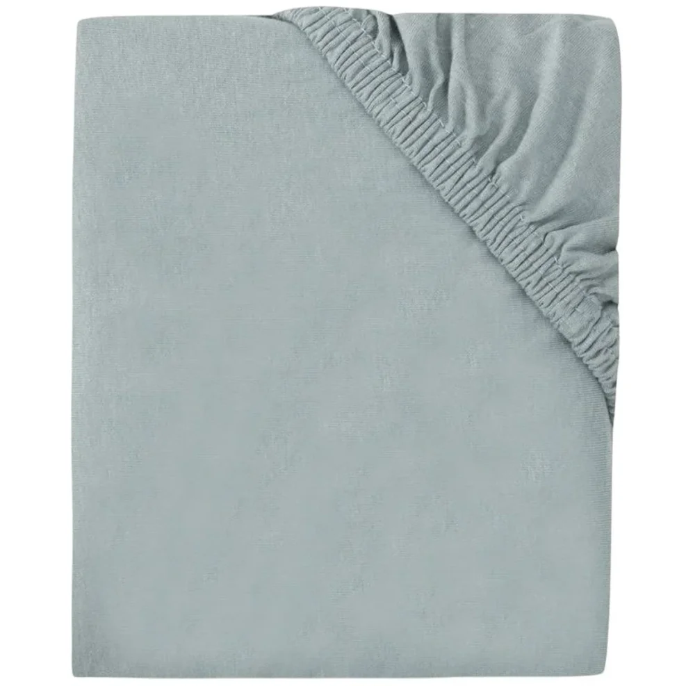 Простыня на резинке Jollein Jersey Sea Green, 40/50x80/90 см