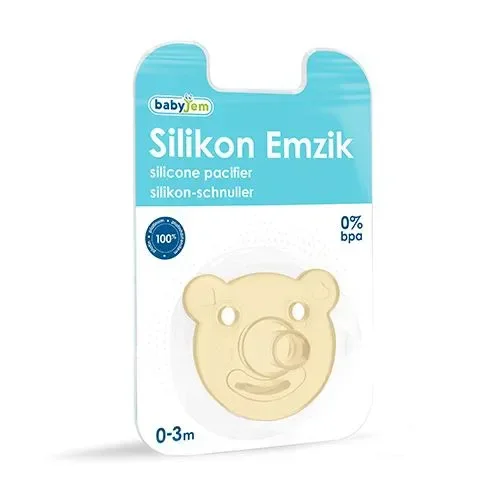 Силиконовая ортодонтическая пустышка BabyJem Yellow (0-3 мес.) foto