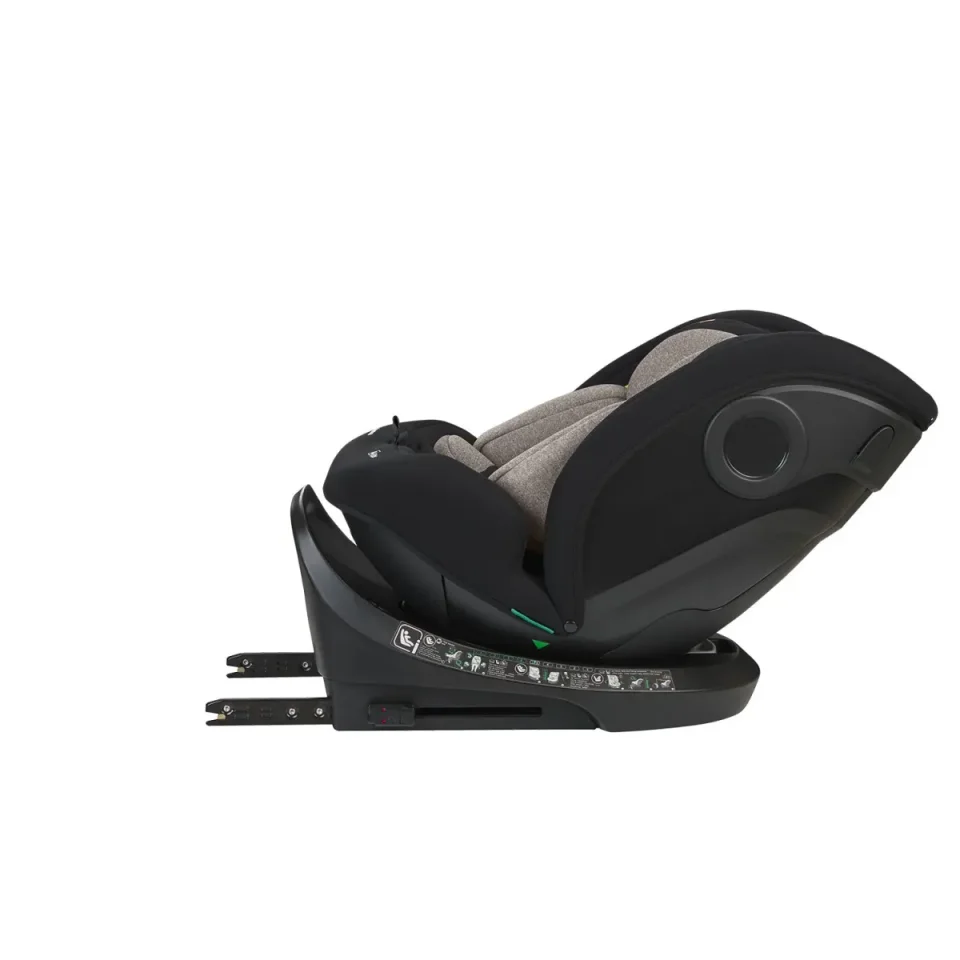 Scaun auto rotativ cu isofix KikkaBoo i-Hike Beige, 40-150 cm foto
