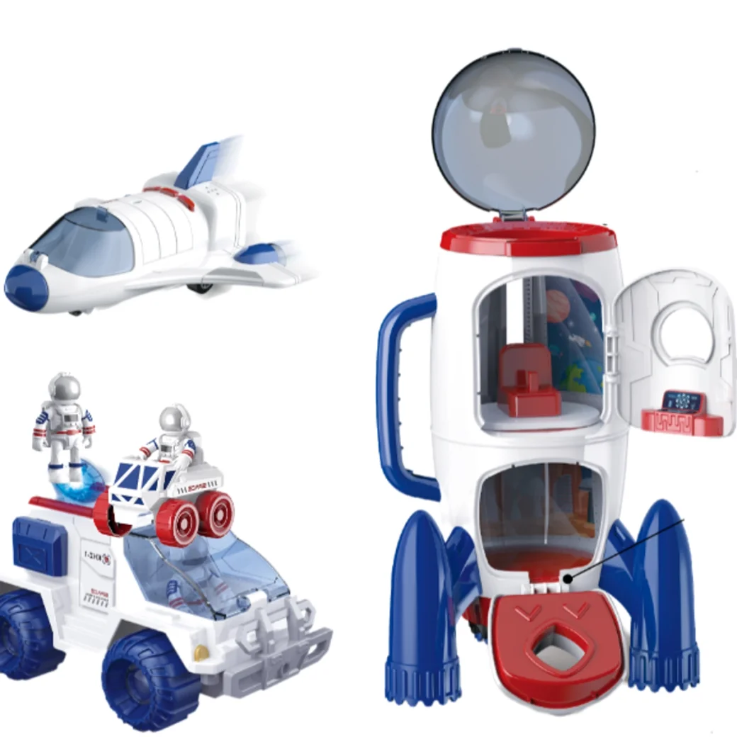Set de joc „Explorarea spațiului” 3 în 1 (lumină/sunet)