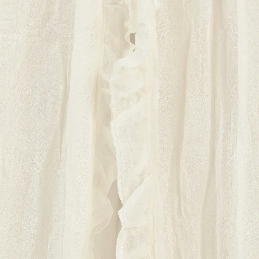 Винтажный балдахин Jollein Ruffle Ivory, 155 см foto