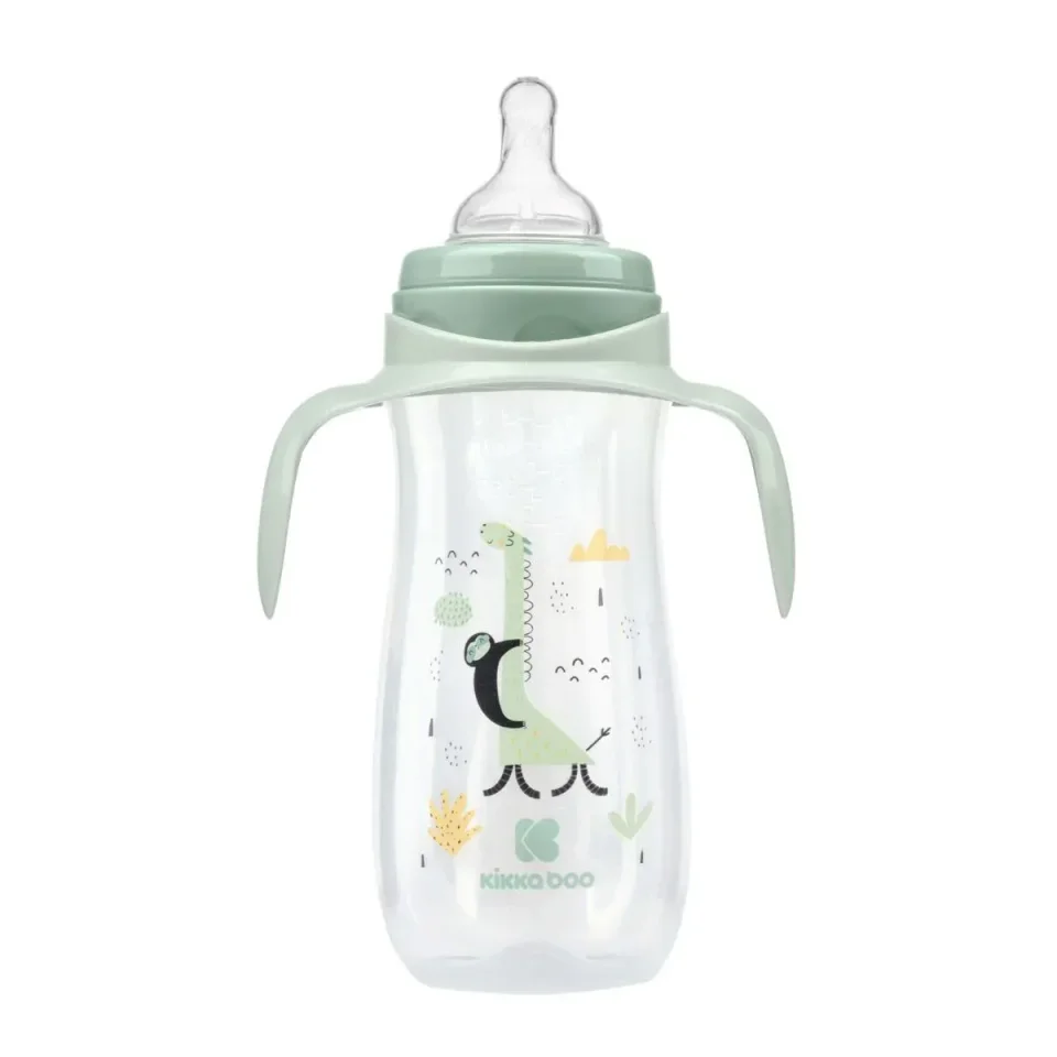 Бутылочка с ручками KikkaBoo Jingle Jungle Mint, 400 мл foto