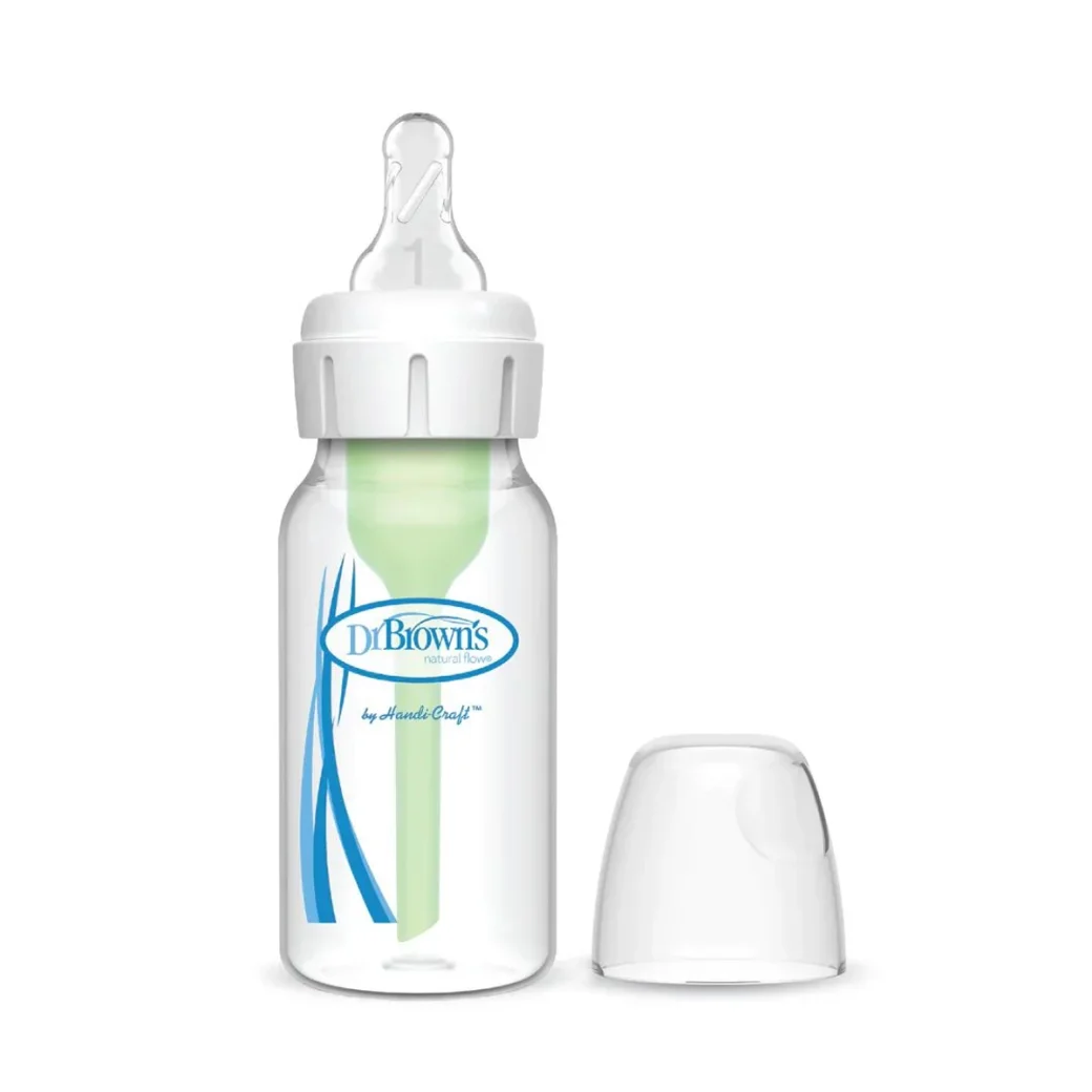 Biberon cu gat ingust Anti-Colic Dr. Brown's Options+, 120 ml