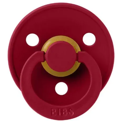 Пустышка круглая латексная BIBS Ruby (0-6 мес.) foto