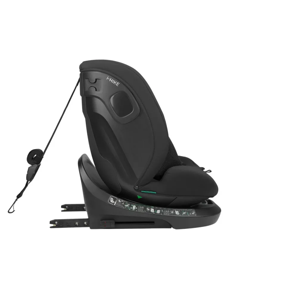 Scaun auto rotativ cu isofix KikkaBoo i-Hike Black, 40-150 cm foto