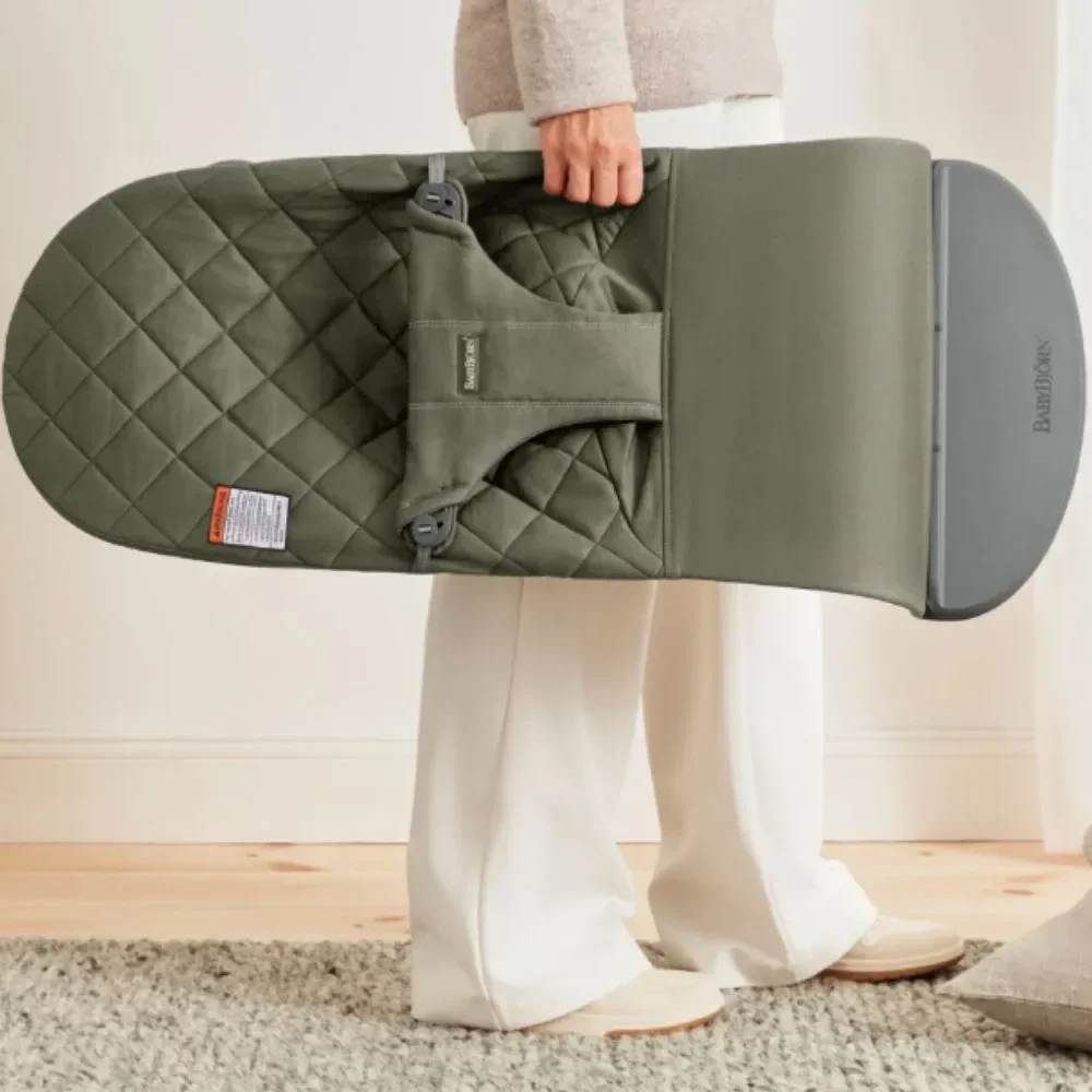 Balansoar BabyBjorn Bliss Dark Green, Bumbac foto