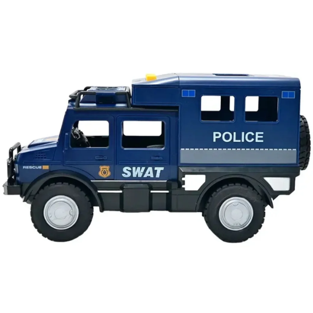 1:16 Jeep de poliție cu inerție (lumini /sunete / ușile se deschid)