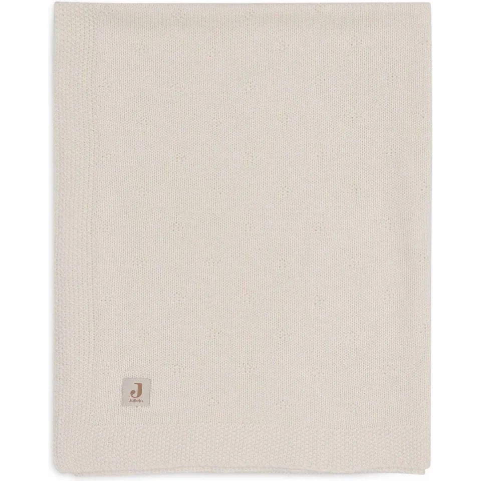 Плед Jollein Cosy Knit Ivory, 100x150 см