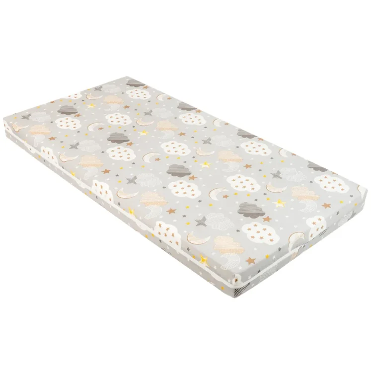 Матрас для кроватки KikkaBoo Fantasia Plus Clouds Grey, 120x60x6 см foto